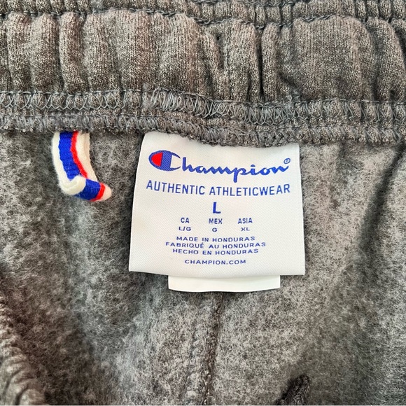 EUC Champion Jogger Sweatpants Mens Size L Gray Sweatpants Grey Champion 013 - Picture 6 of 9